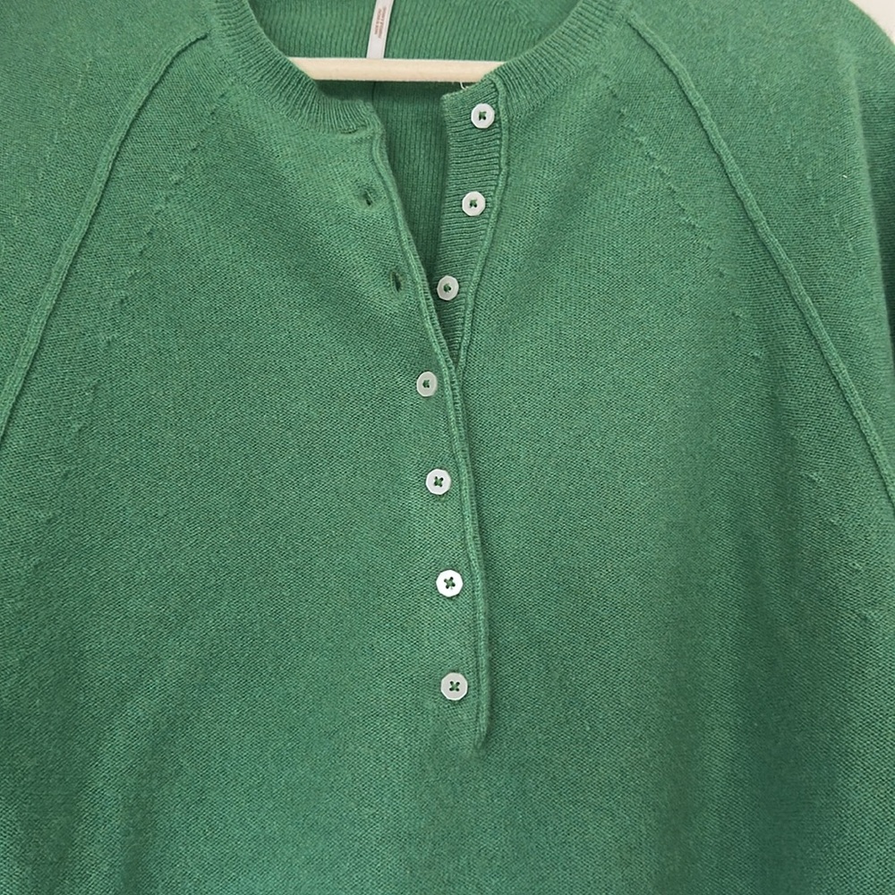 Free People Porta Cashmere Henley Sweater XS - Picture 4 of 5